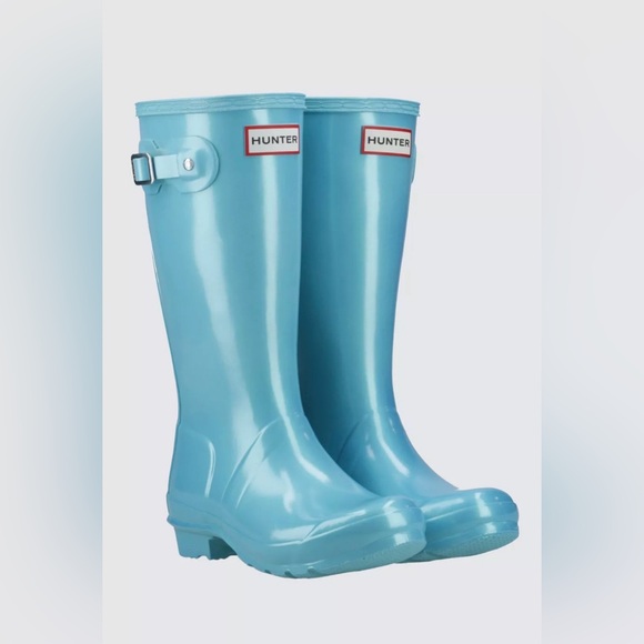 Hunter Shoes - HUNTER Sky Blue High Rain Boots
